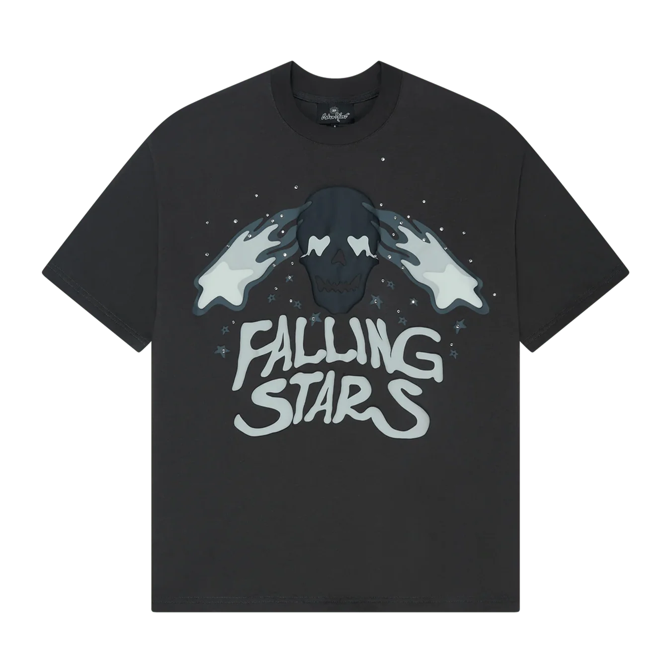Broken Planet T-Shirt 'Falling Stars' - Soot Black